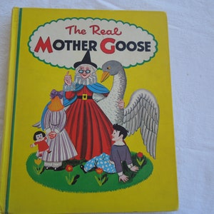 The Real Mother Goose Renewal copyright 1944 published by Rand McNally & Co.  Printed in USA