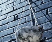 LG White Earthenware Hanging Planter w quot Moon quot Design - Hanging Pot w Painted Design - Succulent, Cactus, Herb, Air Plant, Etc - Home Decor