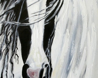 Equine Art - Horse Painting - Original Oil Painting- Horse Lovers - Equine Canvas - Farmhouse Art ,   Www.etsy.com/ship/BarbBrownsFineArt
