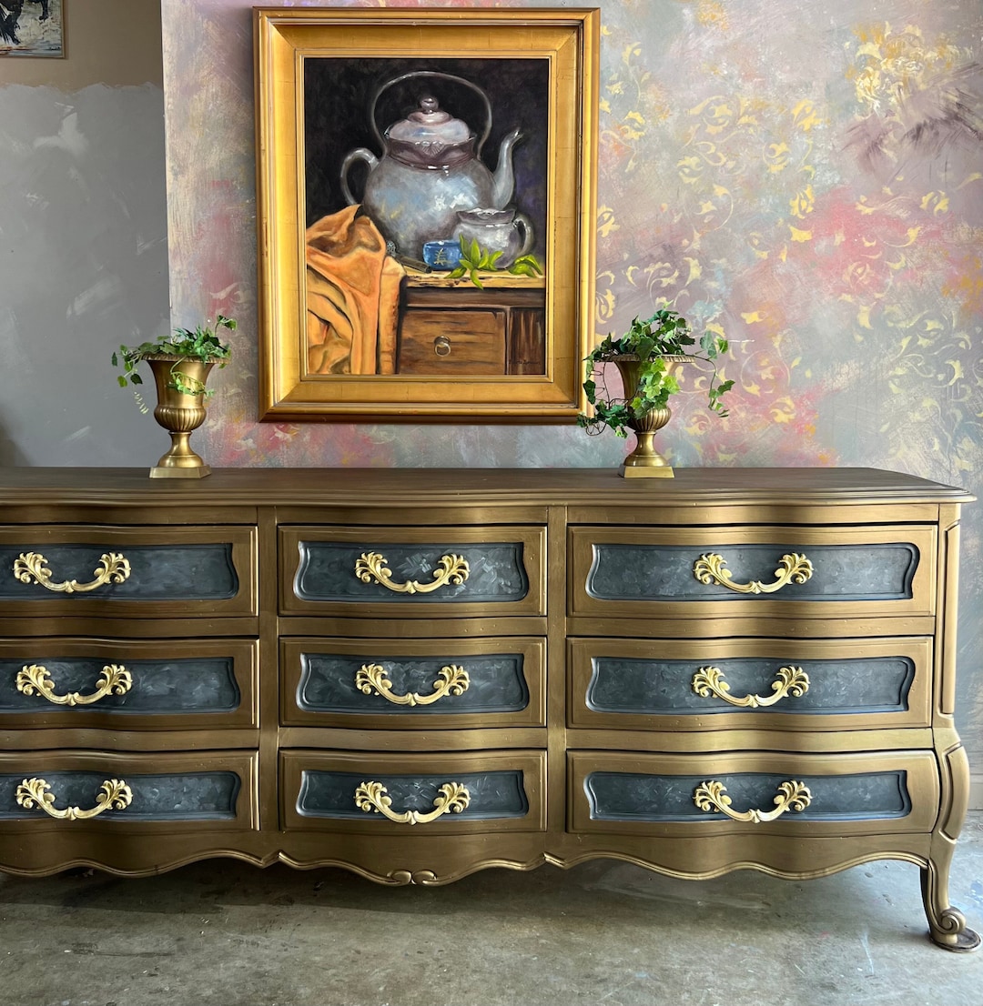 French Provincial Long Dresser Sold Do Not Purchase Example of My Work