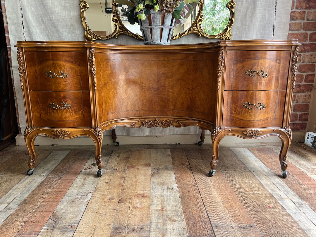 Vanity Vintage Kidney Shaped Rare French Provincial Vanity Etsy