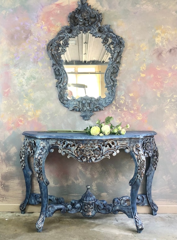 Hand painted console sale table