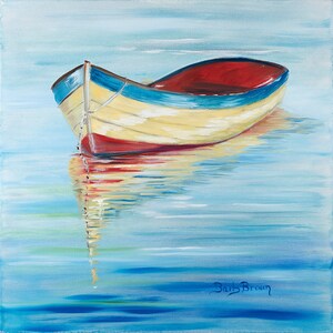 Nautical Boat, Pelican, Original Art and Prints, seascape Art, www.etsy.com/shop/BarbBrownsFineArt