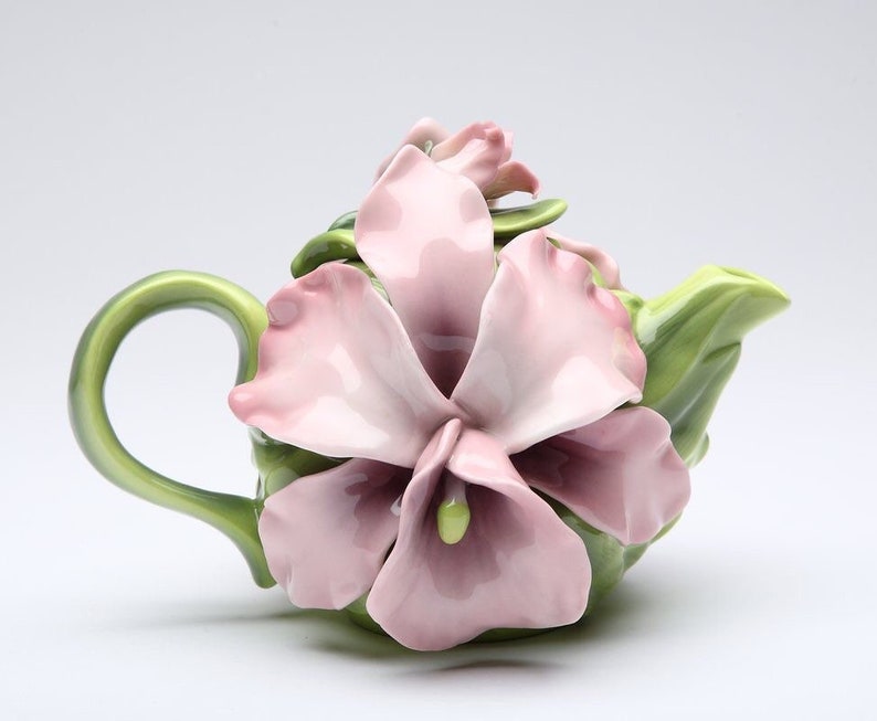 Teapots Fine Porcelain Tea Cups Flower Lovers Teapots Etsy