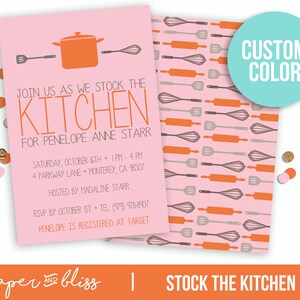 Stock The Kitchen - Wedding Shower Invitation