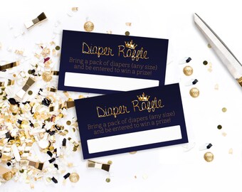 PRINTABLE Little Prince - Diaper Raffle Cards