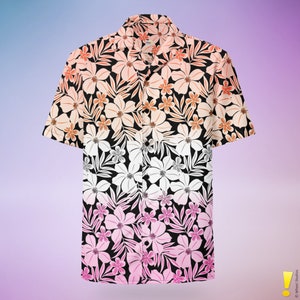 Lesbian Pride Floral Hawaiian Shirt