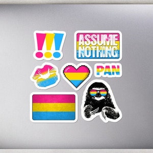 Ensemble d’autocollants Pansexual / Pan Pride Flag
