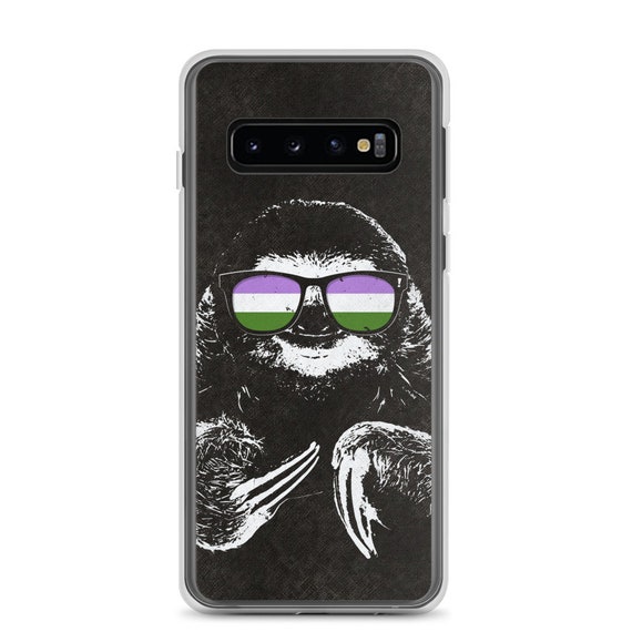 Pride Sloth Genderqueer Flag Sunglasses Samsung Phone Case Pride Sloth Genderqueer Flag Sunglasses Samsung Phone Case