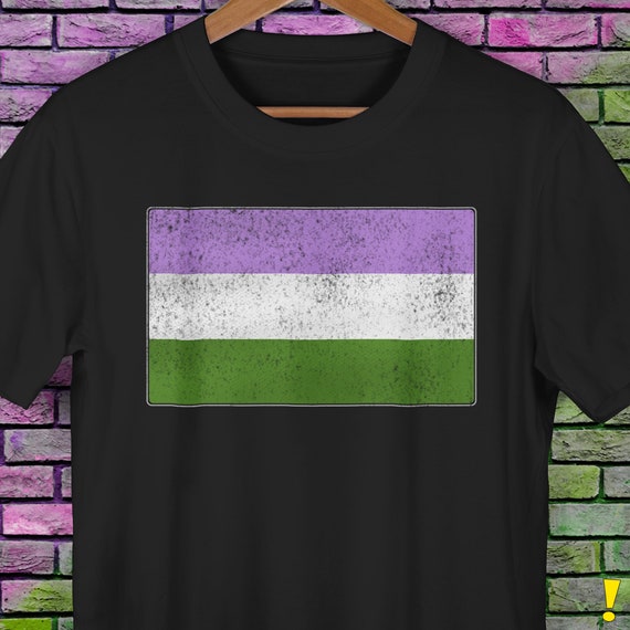 Distressed Genderqueer Pride Flag Premium Unisex T-Shirt Distressed Genderqueer Pride Flag Premium Unisex T-Shirt