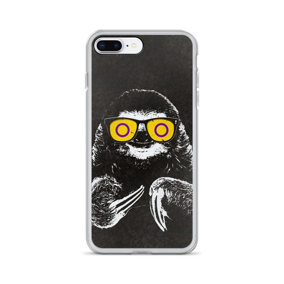 Pride Sloth Intersex Flag Sunglasses iPhone Case Pride Sloth Intersex Flag Sunglasses iPhone Case