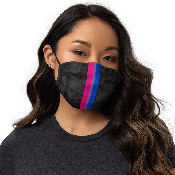 Bisexual Pride Flag Stripe Adjustable Face Mask Bisexual Pride Flag Stripe Adjustable Face Mask