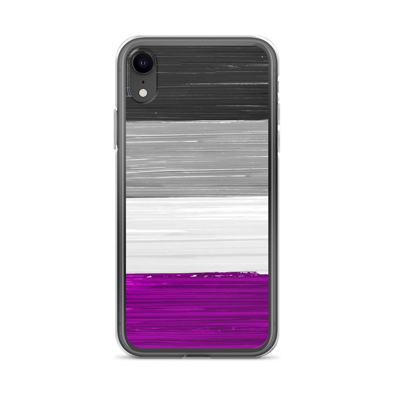 Asexual Pride Flag Paint Strokes Clear Case for iPhone® image 7