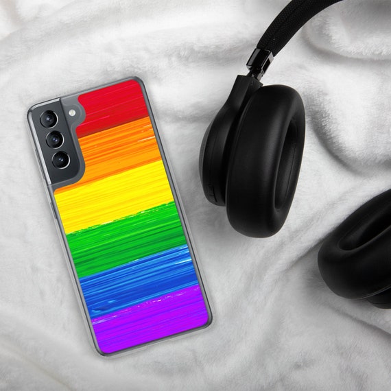 LGBTQ Pride Flag Paint Strokes Samsung Case LGBTQ Pride Flag Paint Strokes Samsung Case