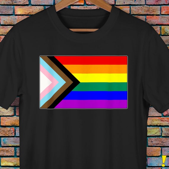 Progress LGBTQ Gay Pride Flag Premium Unisex T-Shirt Progress LGBTQ Gay Pride Flag Premium Unisex T-Shirt