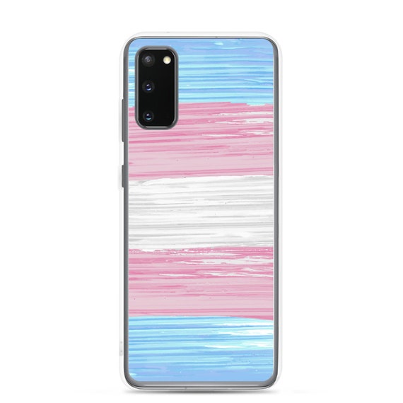 Transgender Pride Flag Paint Strokes Samsung Case Transgender Pride Flag Paint Strokes Samsung Case