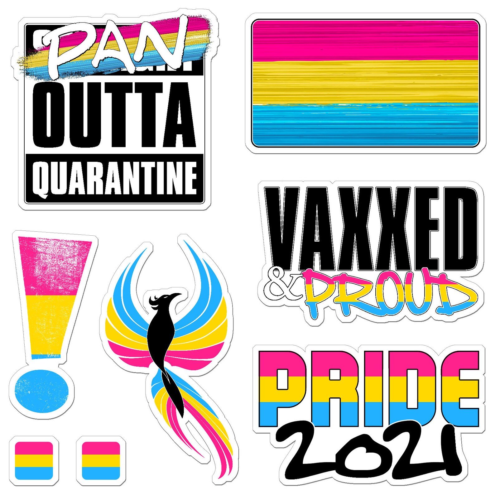 Pansexual Pride 2021 Pan Pride Flag Bubble-free Sticker ...
