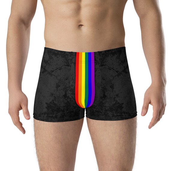 LGBTQ Pride Flag Stripe Boxer Briefs LGBTQ Pride Flag Stripe Boxer Briefs