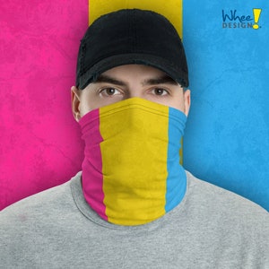 Pansexual Pride Flag Neck Gaiter/Mask