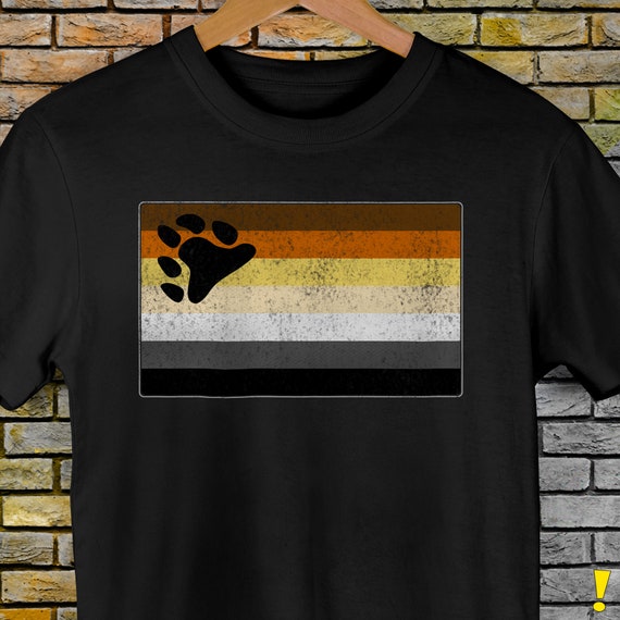 Distressed Gay Bear Pride Flag Premium Unisex T-Shirt Distressed Gay Bear Pride Flag Premium Unisex T-Shirt
