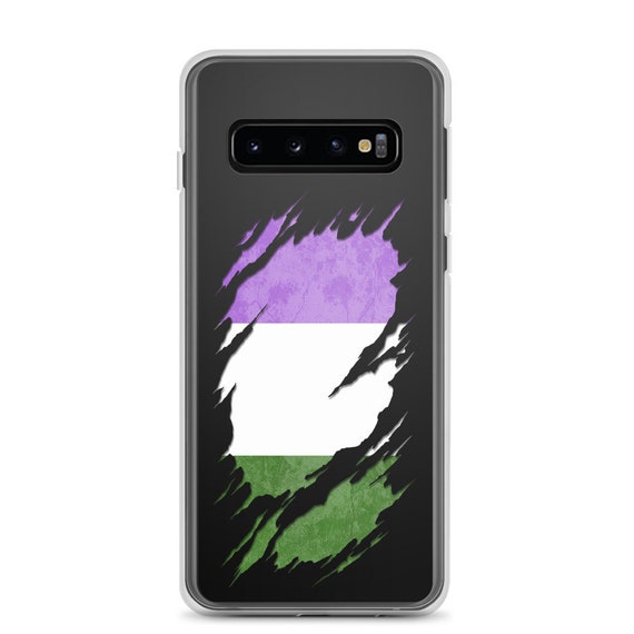 Genderqueer Pride Flag Ripped Reveal Samsung Case Genderqueer Pride Flag Ripped Reveal Samsung Case