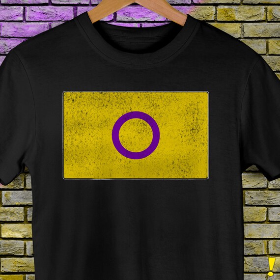 Distressed Intersex Pride Flag Premium Unisex T-Shirt Distressed Intersex Pride Flag Premium Unisex T-Shirt