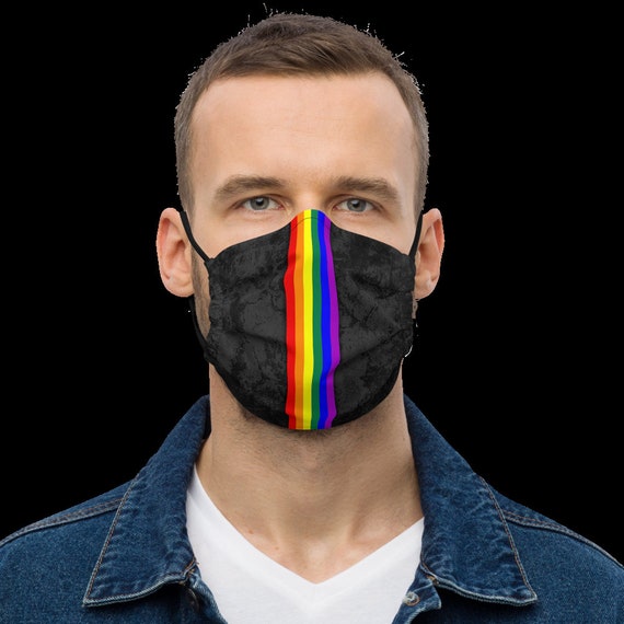 LGBTQ Pride Flag Stripe Adjustable Face Mask LGBTQ Pride Flag Stripe Adjustable Face Mask