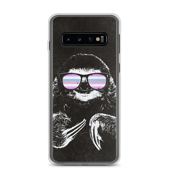 Pride Sloth Bigender Flag Sunglasses Samsung Phone Case Pride Sloth Bigender Flag Sunglasses Samsung Phone Case