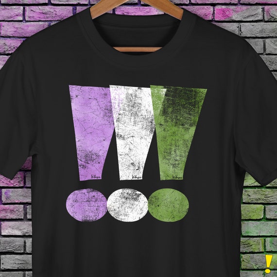 Genderqueer Pride Exclamation Points Premium Unisex T-Shirt Genderqueer Pride Exclamation Points Premium Unisex T-Shirt