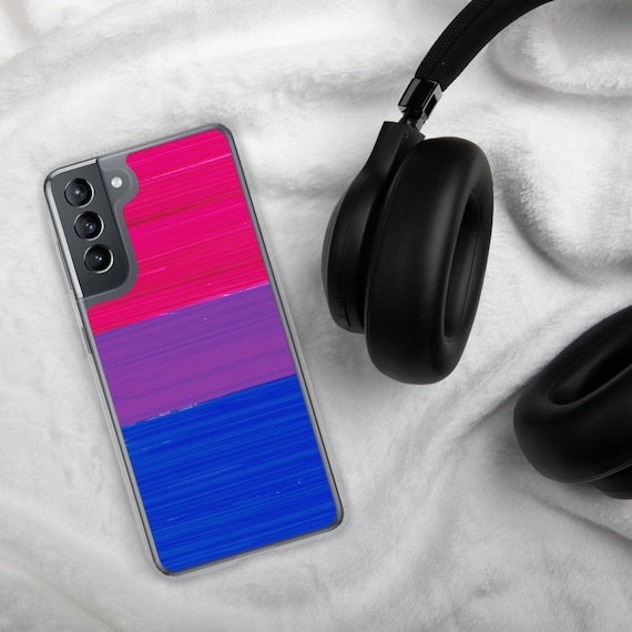 Bisexual Pride Flag Paint Strokes Samsung Case Bisexual Pride Flag Paint Strokes Samsung Case