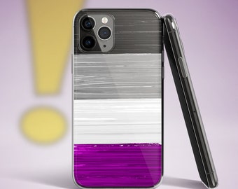 Asexual Pride Flag Paint Strokes Clear Case for iPhone®
