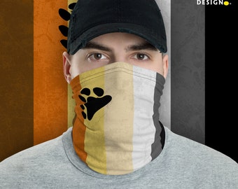 Gay Bear Pride Flag Neck Gaiter/Mask