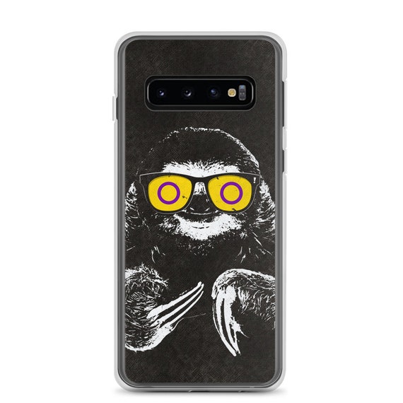 Pride Sloth Intersex Flag Sunglasses Samsung Phone Case Pride Sloth Intersex Flag Sunglasses Samsung Phone Case