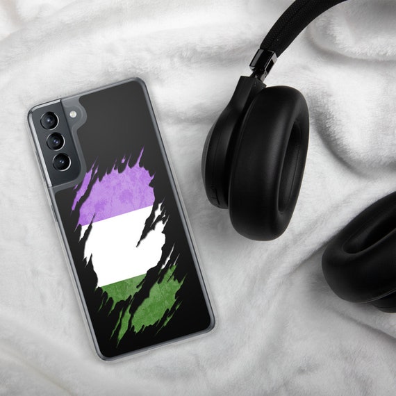 Genderqueer Pride Flag Ripped Reveal Samsung Case Genderqueer Pride Flag Ripped Reveal Samsung Case