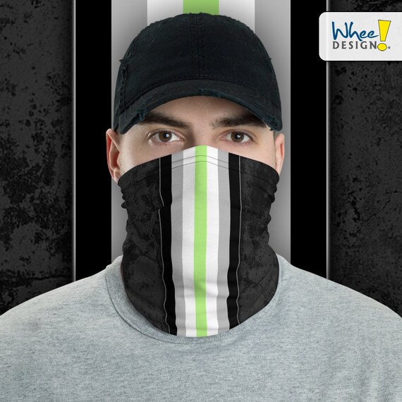 Agender Pride Flag Stripe Neck Gaiter Face Mask Etsy