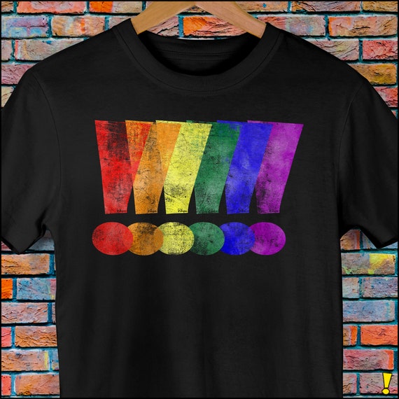 LGBTQ Pride Exclamation Points Premium Unisex T-Shirt LGBTQ Pride Exclamation Points Premium Unisex T-Shirt