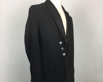 Early 1900s Black Wool Jacket