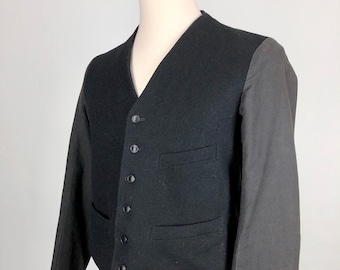 Antique 1920s Wool Railroad Work Jacket M