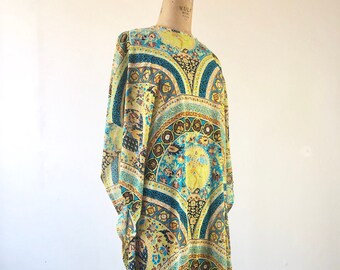 GROOVY 1960’s Psychedelic Kali Print Kaftan M