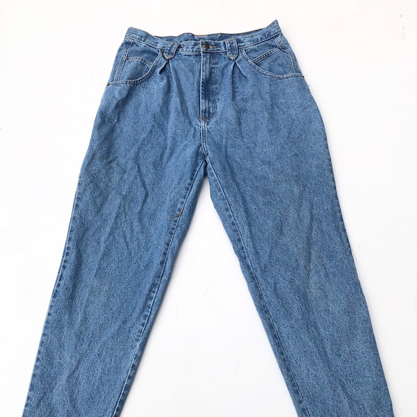 1980s Jordache Pleated High Waist Jeans 33”