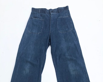 1940s USN Sailor Denim Wide Leg Denim Pants 32” - Etsy 1940s USN Sailor Denim Wide Leg Denim Pants 32” - Etsy
