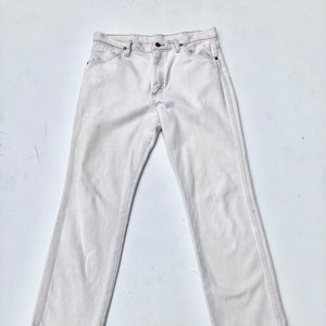 1990er Wrangler White High Rise Jeans 32&quot;