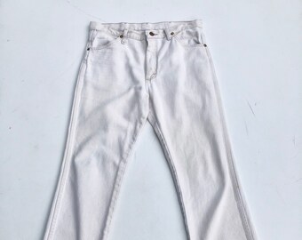 1980s Wrangler Off White Jeans 32”