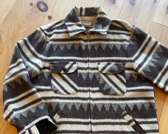 1960s Mackinaw Woolens Blanket Coat L