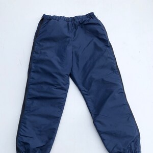 1970s LL Bean Navy Nylon Zipper Side Ski Pants M image 2