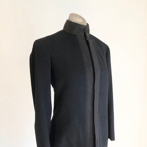 Beautiful 1920’s Black Wool Military Uniform Jacket S