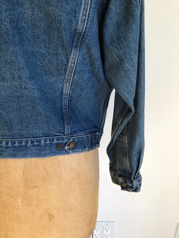 1980s Calvin Klein Denim Trucker Jacket M - image 6