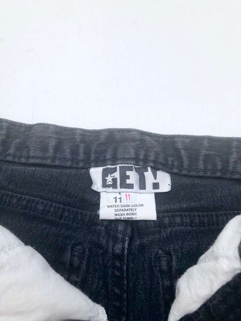 1990s Get Washed Black High Waist Jeans 26\u201d