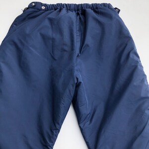 1970s LL Bean Navy Nylon Zipper Side Ski Pants M image 6