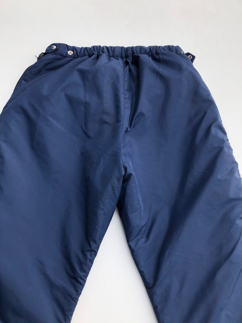 1970s LL Bean Navy Nylon Zipper Side Ski Pants M image 6